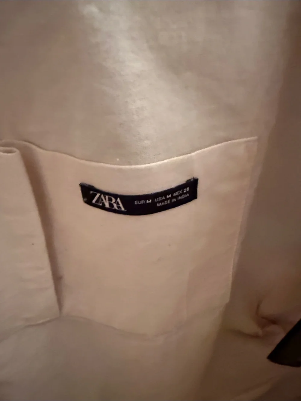 Zara Multicolor Patterned Tote with Cream Rope Handles NWOT